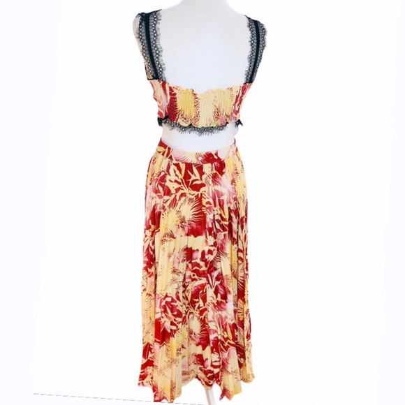 Crop Top Maxi Skirt Set 2 Piece Long Dress - Picture 2 of 5